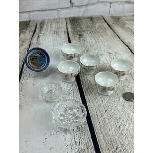 Lot of Eight Vintage Salt Cellars